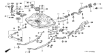 Diagram for 1994 Acura Integra Fuel Tank - 17500-ST7-A31