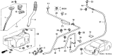 Diagram for 2006 Acura RSX Windshield Washer Nozzle - 76810-S6M-A11ZL