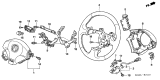 Diagram for 2002 Acura RSX Steering Wheel - 78501-S6M-A91ZA