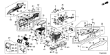 Diagram for 2020 Acura TLX Center Console Base - 83414-TZ3-A01ZC