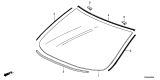 Diagram for 2020 Acura ILX Windshield - 73111-TV9-A31