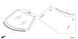 Diagram for Acura Windshield - 73111-T6N-305