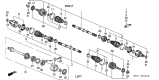 Diagram for 1999 Acura Integra CV Joint - 44310-SH3-J00