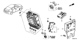 Diagram for Acura ILX Hybrid Fuse Box - 38200-TX8-A02