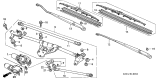 Diagram for Acura Wiper Arm - 76600-S3V-A02