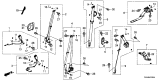 Diagram for Acura Seat Belt Buckle - 04816-TX4-A00ZA