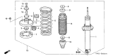 Diagram for 2001 Acura NSX Shock Absorber - 06521-SL0-J01