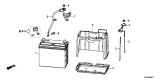 Diagram for Acura Battery Tray - 31521-TR7-000