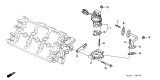 Diagram for Acura EGR Valve - 18011-PR7-A00