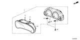 Diagram for 2014 Acura TSX Speedometer - 78100-TL7-A01