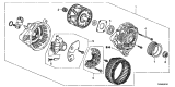 Diagram for Acura ILX Alternator - 31100-R1A-A01RM