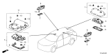 Diagram for Acura TLX Interior Light Bulb - 34403-TGV-A11ZA