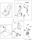 Diagram for 1996 Acura SLX Seat Belt Buckle - 8-97153-455-1