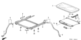 Diagram for Acura Sunroof - 70200-S3M-A02