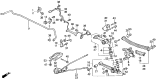 Diagram for Acura Axle Beam Mount - 52365-SP0-004