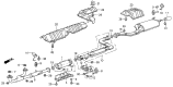 Diagram for 1988 Acura Legend Muffler - 18307-SD4-A06