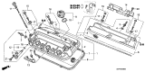 Diagram for Acura TL Valve Cover - 12310-RDA-A00