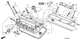 Diagram for 2007 Acura TL Valve Cover - 12310-RDA-A00