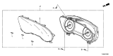 Diagram for 2021 Acura RDX Instrument Cluster - 78100-TJC-AU1