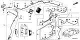 Diagram for Acura Antenna - 39150-TX6-A61ZE