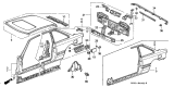 Diagram for 1989 Acura Legend Fuel Filler Housing - 63915-SG0-300ZZ