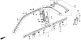 Diagram for 1989 Acura Legend Door Moldings - 72450-SG0-023