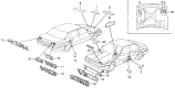 Diagram for Acura Legend Emblem - 75739-SE3-J00