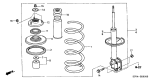 Diagram for 2002 Acura MDX Coil Spring Insulator - 51402-S0X-A01