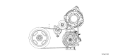 Diagram for Acura MDX Drive Belt - 31110-61A-A01