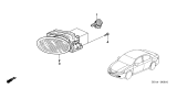 Diagram for 2006 Acura TSX Fog Light - 33951-SEC-A01