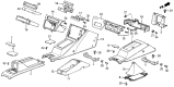 Diagram for 1989 Acura Integra Consoles - 77701-SD2-A00ZC