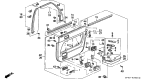 Diagram for 1994 Acura Legend Weather Strip - 72835-SP0-003