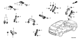 Diagram for 2020 Acura RDX Key Fob - 72147-TJB-A11