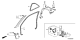 Diagram for 1998 Acura CL Weather Strip - 72315-SV2-013ZE