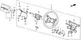 Diagram for Acura Legend Steering Wheel - 78510-SD4-A91ZA