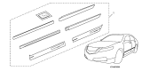 Diagram for 2009 Acura TL Door Moldings - 08P05-TK4-240B