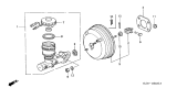 Diagram for 1994 Acura NSX Brake Master Cylinder - 46100-SL0-954