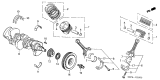 Diagram for Acura Crankshaft - 13310-RDA-A10