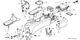 Diagram for Acura RSX Center Console Base - 83401-S6M-A01ZA