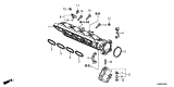 Diagram for Acura RDX Intake Manifold - 17100-6B2-A01