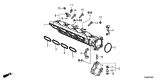 Diagram for Acura Intake Manifold - 17100-6B2-A01