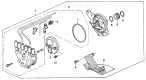 Diagram for 1993 Acura Vigor Distributor Cap - 30102-PV1-A04