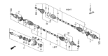 Diagram for 1998 Acura CL Axle Shaft - 44011-SV1-A60