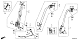 Diagram for Acura TLX Seat Belt Buckle - 04823-TZ3-A00ZA