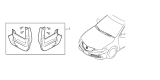 Diagram for Acura TLX Mud Flaps - 06750-TZ3-C00ZA