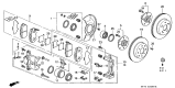 Diagram for 1997 Acura Integra Brake Dust Shields - 45255-S2H-000