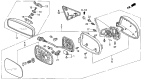 Diagram for 1993 Acura Vigor Mirror Cover - 76201-SM4-J21ZD