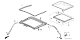 Diagram for 1995 Acura Integra Sunroof - 70200-SR3-003