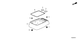 Diagram for Acura MDX Consoles - 83391-TZ5-A00ZA