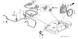 Diagram for 2001 Acura Integra Antenna Cable - 39160-ST8-A01